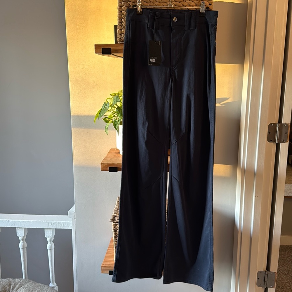 Paige Jeans Sasha Wide Leg Jean - Navy Seascape